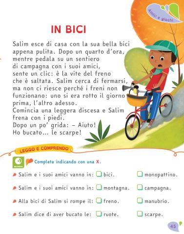 Salim e la disavventura in bici