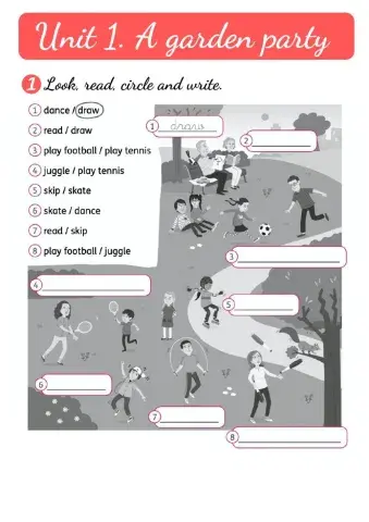 Unit 1. A garden party