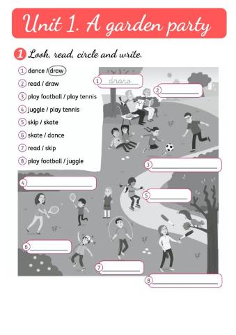 Unit 1. A garden party