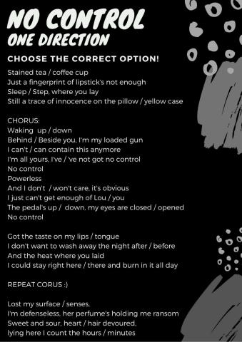 No Control - One Direction