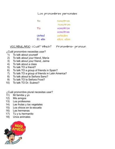 Grade 7 S8 Pronombres, ir