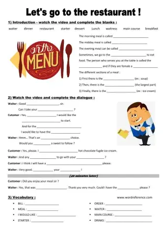 Let's go to the restaurant