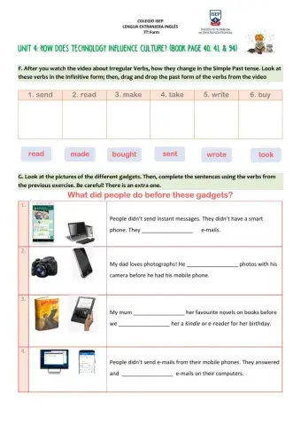 Simple Past irregular verbs