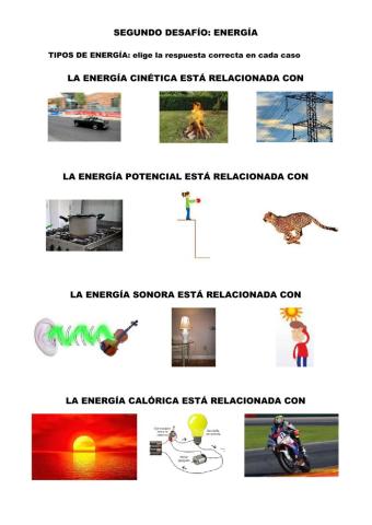 Tipos de energía