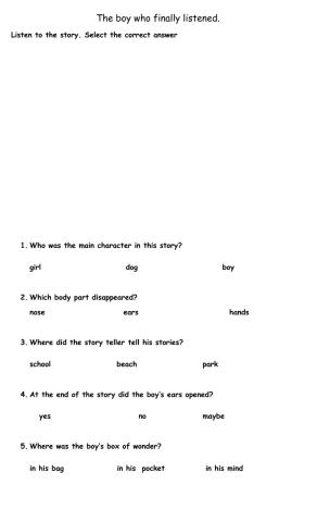 The boy who finally listened