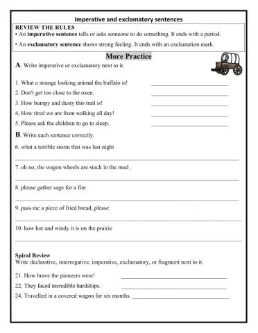 Imperative and Exclamatory Sentences