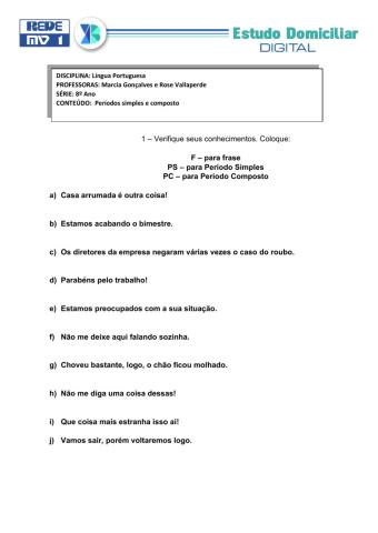 Períodos simples e composto