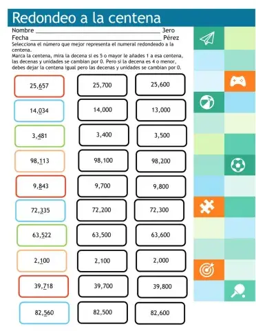 Redondeo a la decena