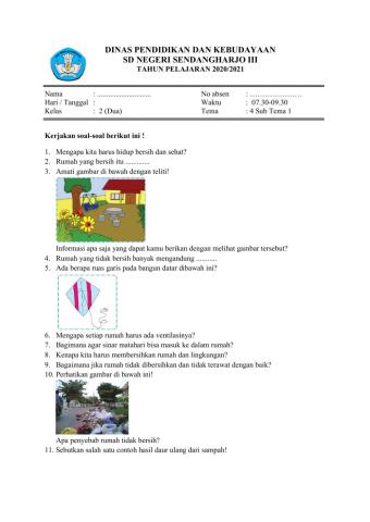 Tugas tema 4 subtema 1