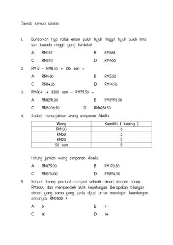 Kuiz wang matematik tahun 6
