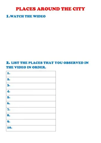 Places around the city