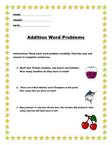 Grade 2 word problems