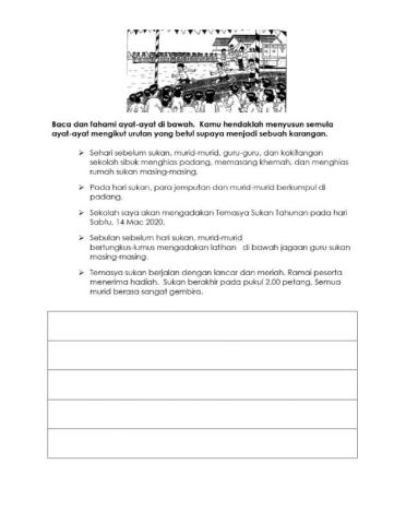 Latihan menyusun karangan