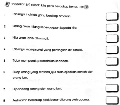 Pendidikan Moral Tahun 1