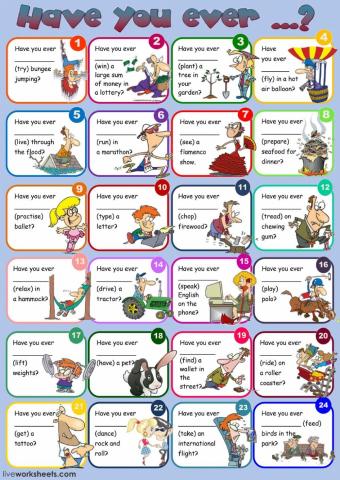 Irregular present perfect