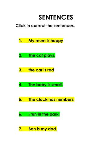 Sentences