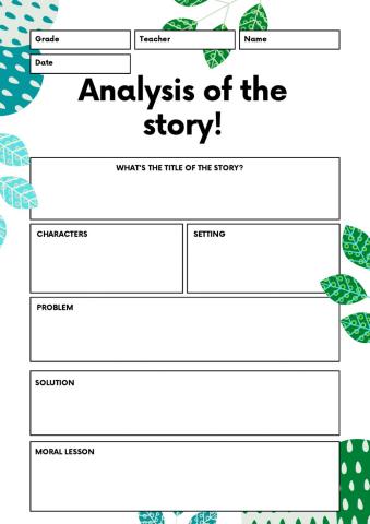Let's analyse the story!