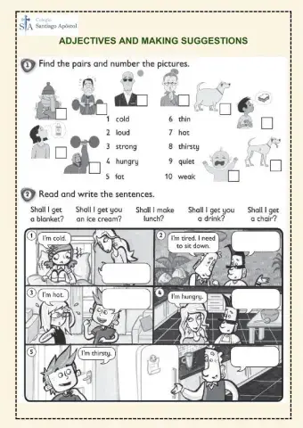 Adjectives and making suggestions