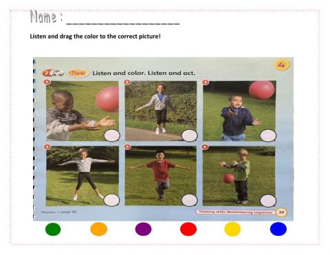 Listen and drag the color