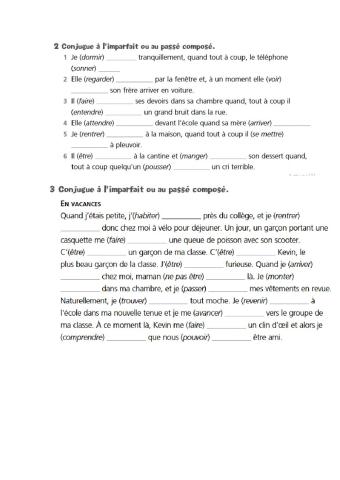 Passé composé - Imparfait