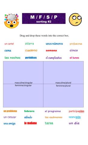 M-F-S-P sorting -2