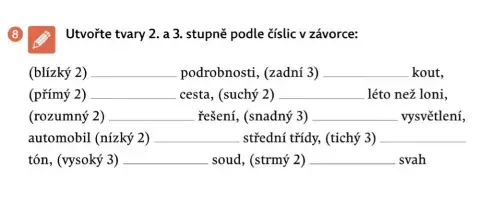 Stupňování přídavných jmen