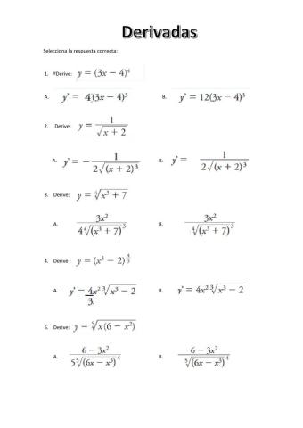 Derivadas