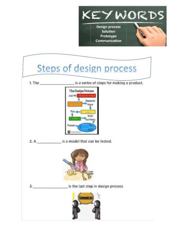Design process vocabulary