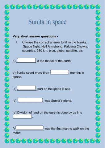Sunita in space