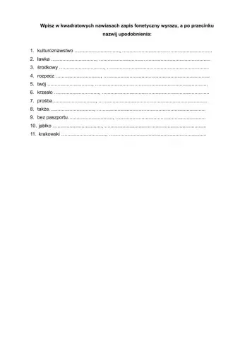 Uproszczenia grup spółgłoskowych