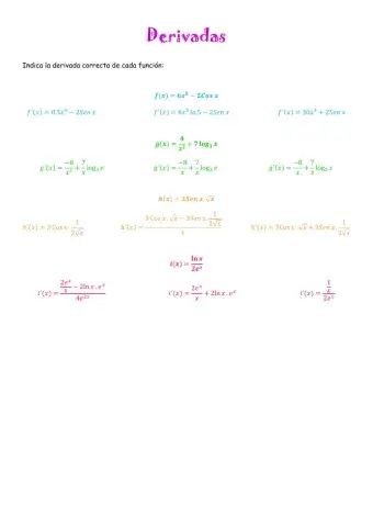 Derivadas