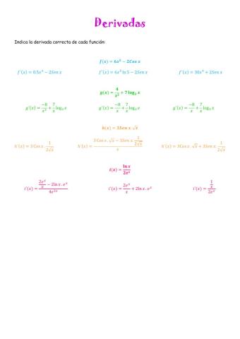 Derivadas