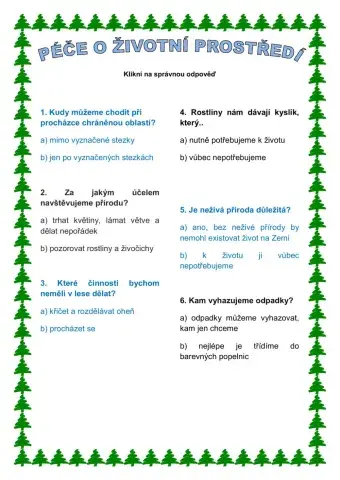 Péče o životní prostředí