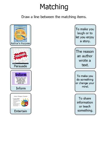 Author's Purpose Vocab