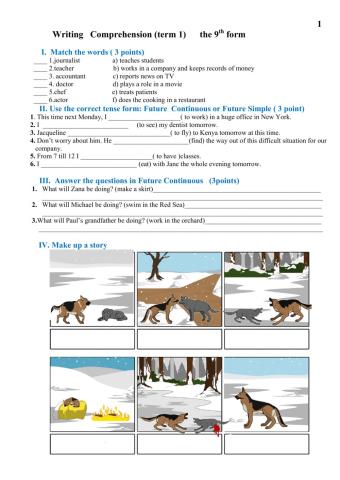 Writing   Comprehension   9th form (1)