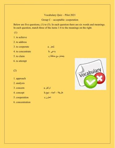 Pilot 2021 - Group C - acceptable - cooperation