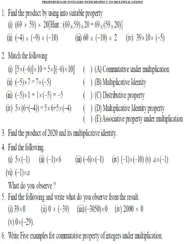 Integers