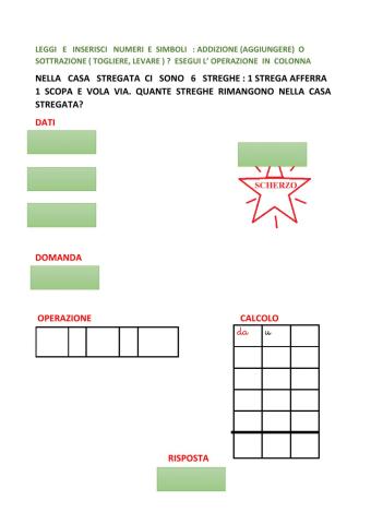 Problema : addizione o sottrazione?