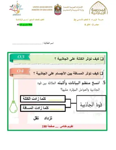 بطاقة خروج 40 أخضر