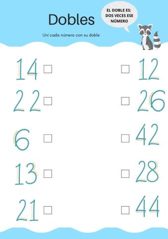 Dobles y mitades