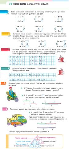 Порівнюємо математичні вирази