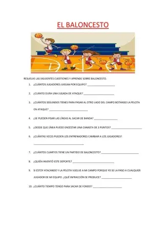 Baloncesto para niños
