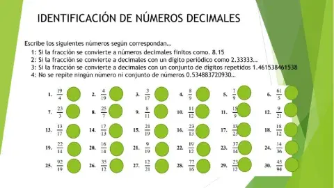 Números decimales