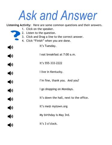 Ask and Answer