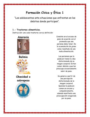 Trastornos y Alimentación