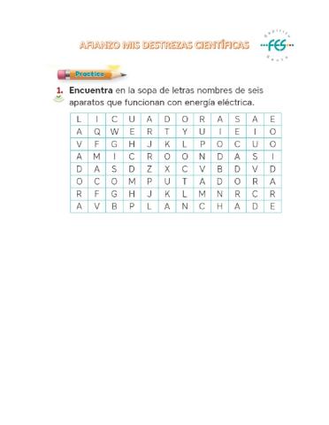 Actividad energía eléctrica