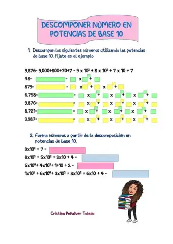 Descomposición de números con potencias de base 10