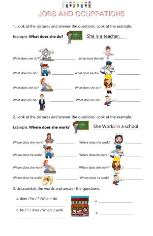 Jobs and occupations