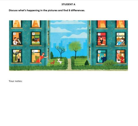 Continuous tense - student a