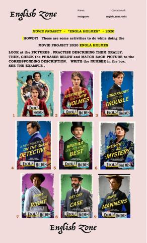 Movie project  -  “enola holmes”  - 2020